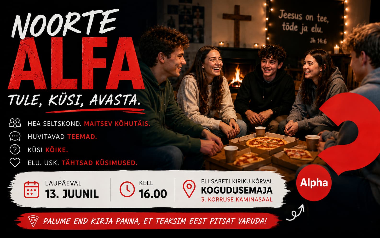Noorte Alfa kursus algab!